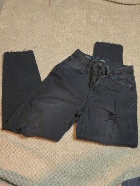 wild fable Black Distressed High-Rise Skinny Jeans